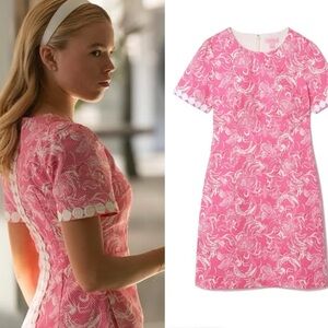 Lilly Pulitzer Pink and White Floral Shift Dress